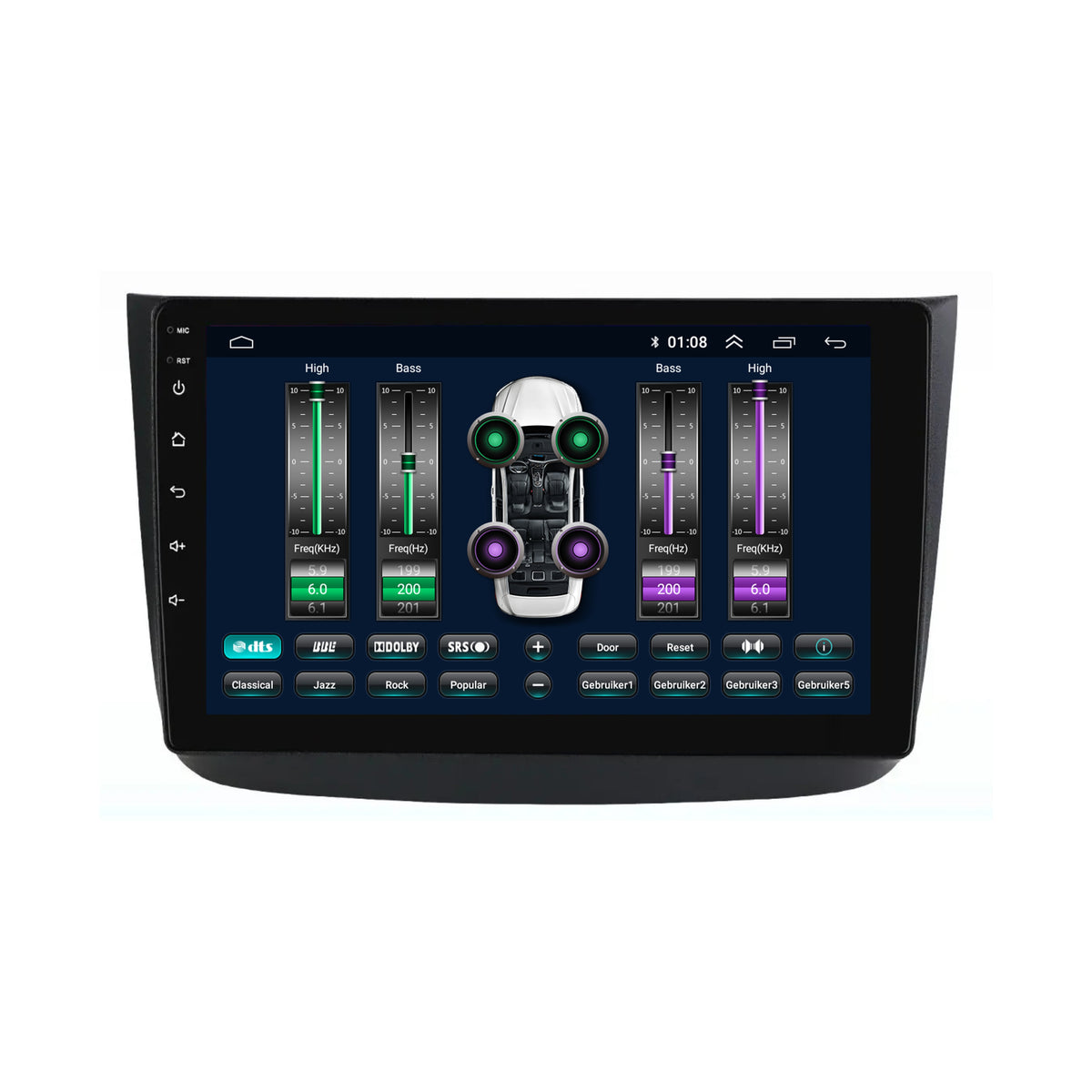 Mercedes Vito CarPlay & Android Auto autoradio | 2006 t/m 2014 | Android 15 | Davilon-7