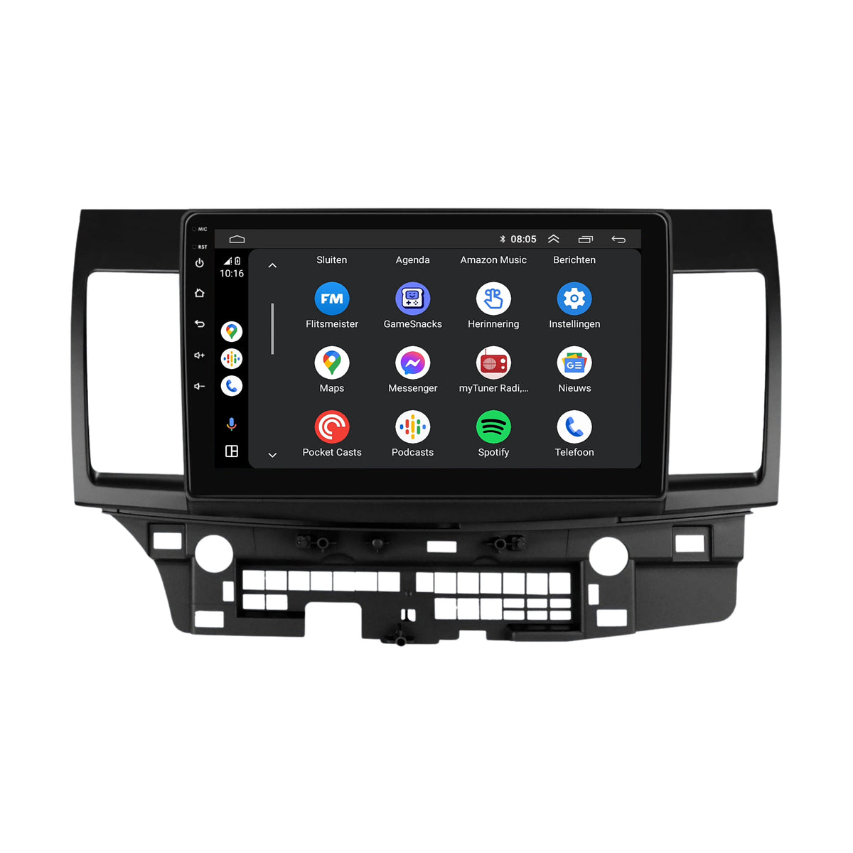 Mitsubishi Lancer CY CarPlay & Android Auto autoradio | 2008 t/m 2012 | Android 15 | Davilon-3