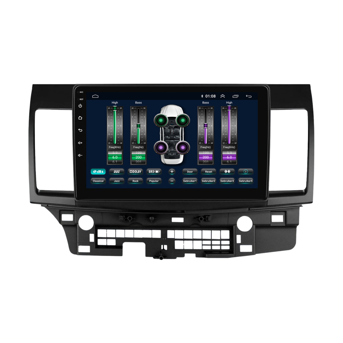 Mitsubishi Lancer CY CarPlay & Android Auto autoradio | 2008 t/m 2012 | Android 15 | Davilon-4