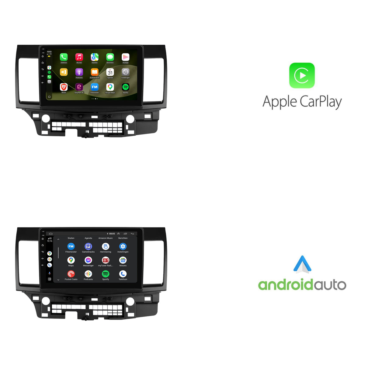 Mitsubishi Lancer CY CarPlay & Android Auto Autoradio | 2008 bis 2012 | Android 13 | Davilon
