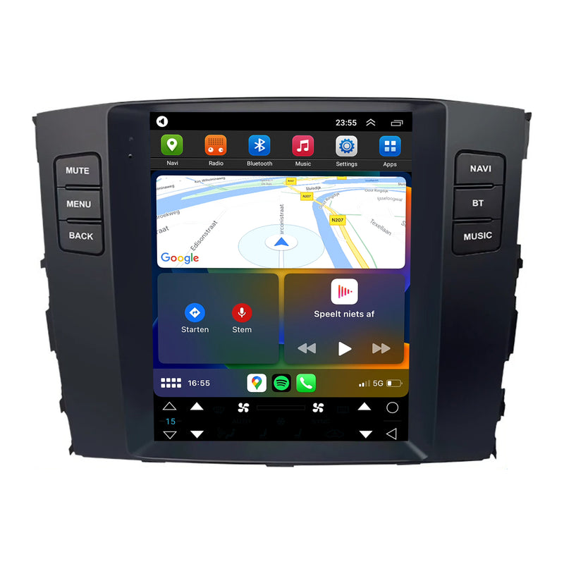Mitsubishi Pajero CarPlay & Android Auto autoradio | 2006 t/m 2014 | Android 15 | Davilon | Groot scherm-3