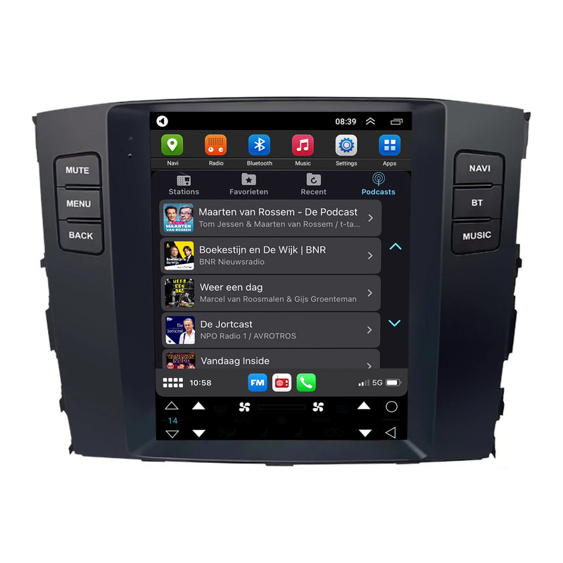 Mitsubishi Pajero CarPlay & Android Auto autoradio | 2006 t/m 2014 | Android 15 | Davilon | Groot scherm-5