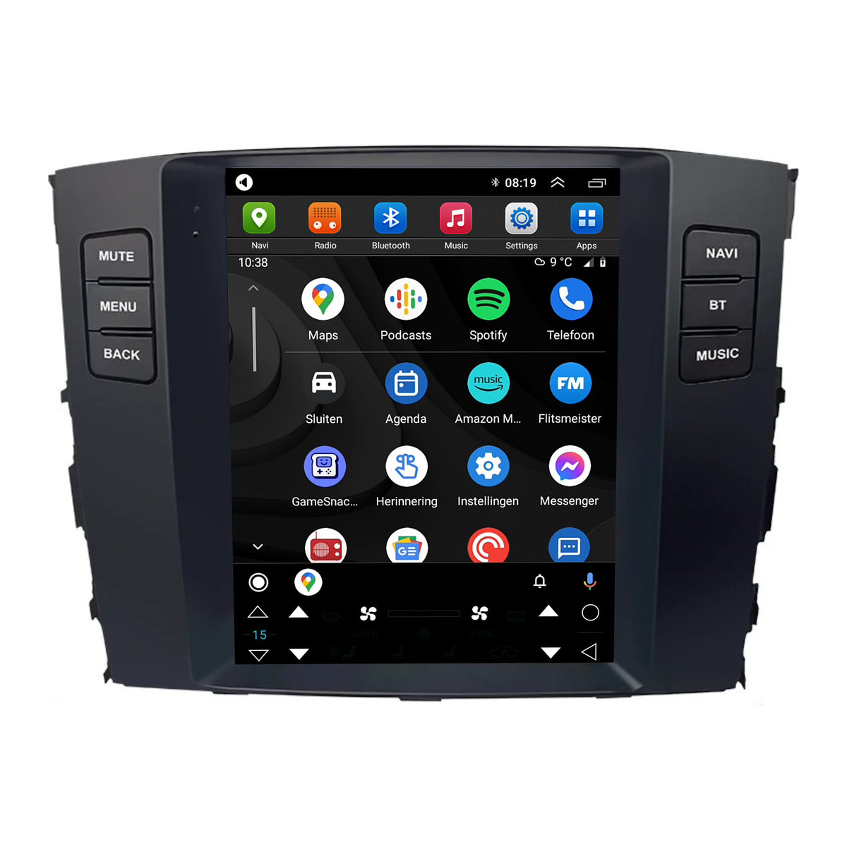 Mitsubishi Pajero CarPlay & Android Auto autoradio | 2006 t/m 2014 | Android 15 | Davilon | Groot scherm-4