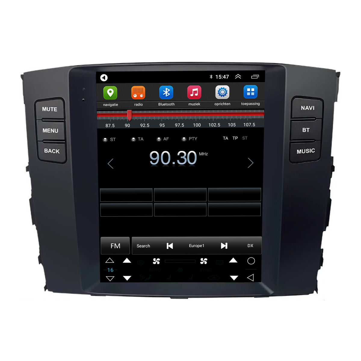 Mitsubishi Pajero CarPlay & Android Auto autoradio | 2006 t/m 2014 | Android 15 | Davilon | Groot scherm-7