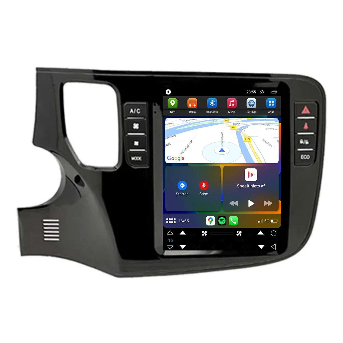 Mitsubishi Outlander CarPlay & Android Auto autoradio | 2012 t/m 2019 | Android 13 | Davilon | Groot scherm-7