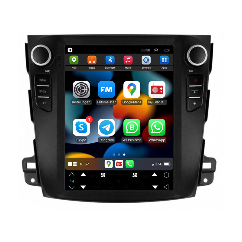 Mitsubishi Outlander CarPlay & Android Auto autoradio | 2008 t/m 2012 | Android 15 | Davilon | Groot scherm-1