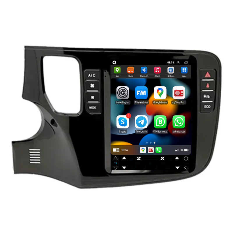 Mitsubishi Outlander CarPlay & Android Auto autoradio | 2012 t/m 2019 | Android 13 | Davilon | Groot scherm-1
