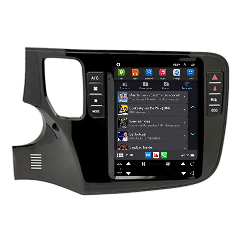 Mitsubishi Outlander CarPlay & Android Auto autoradio | 2012 t/m 2019 | Android 13 | Davilon | Groot scherm-4