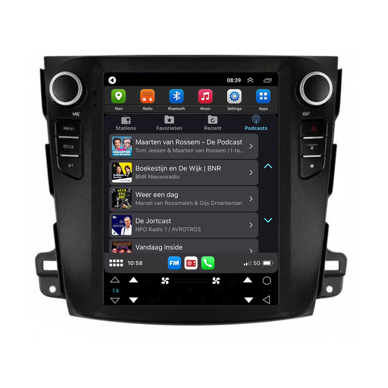 Mitsubishi Outlander CarPlay & Android Auto autoradio | 2008 t/m 2012 | Android 15 | Davilon | Groot scherm-6