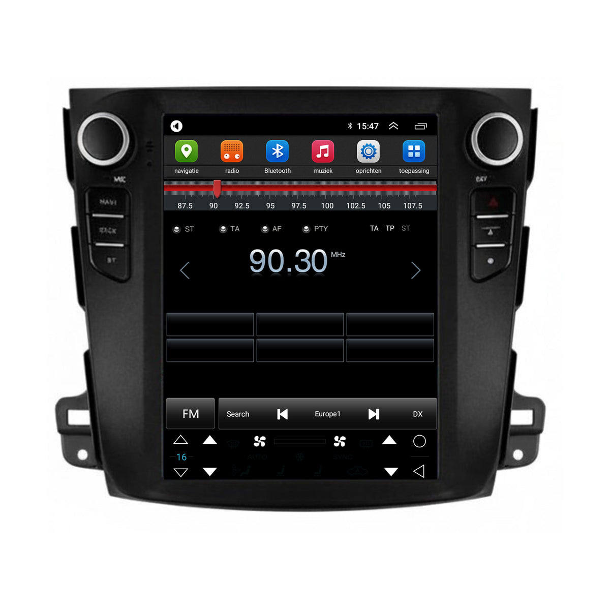 Mitsubishi Outlander CarPlay & Android Auto autoradio | 2008 t/m 2012 | Android 15 | Davilon | Groot scherm-7