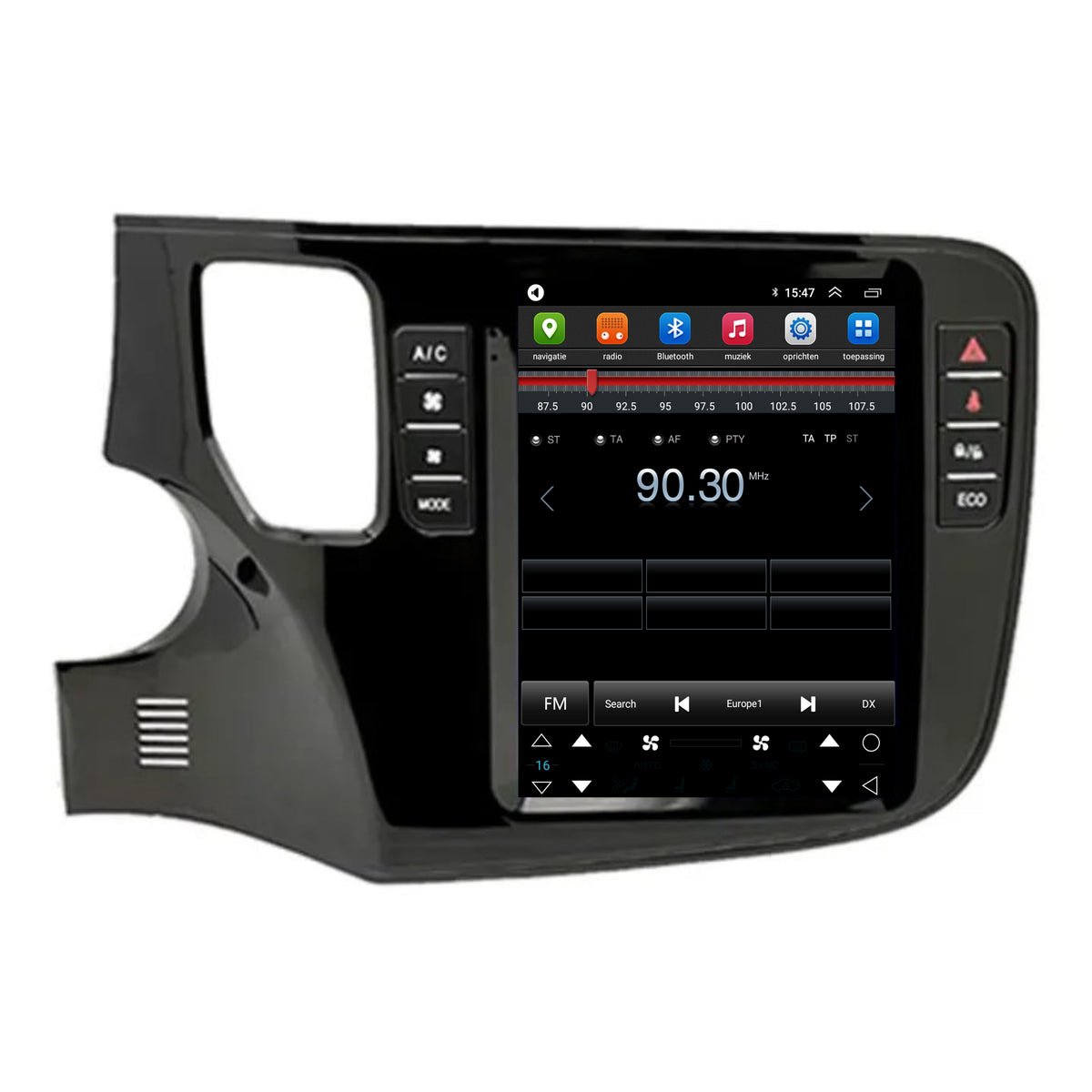 Mitsubishi Outlander CarPlay & Android Auto autoradio | 2012 t/m 2019 | Android 13 | Davilon | Groot scherm-6