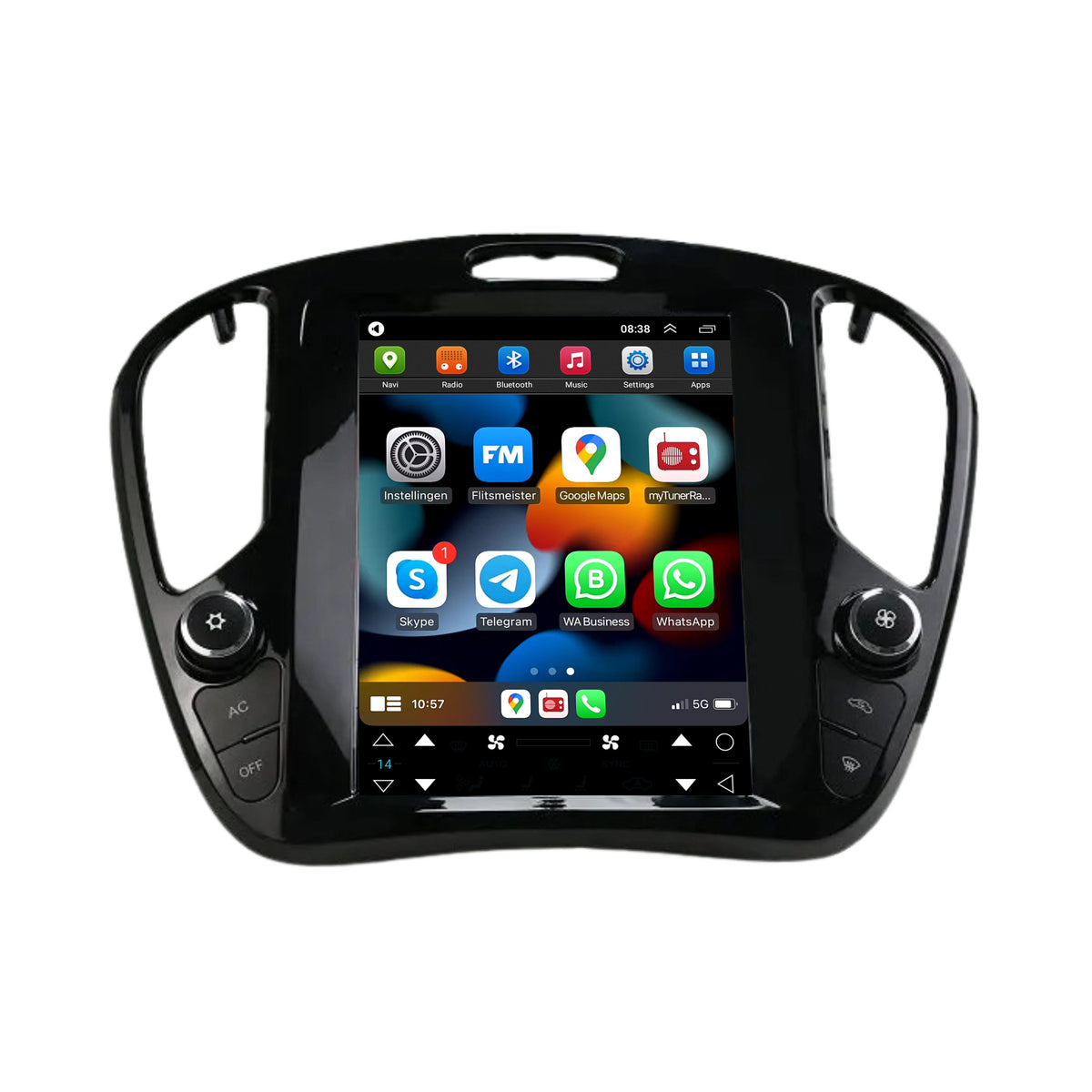 Nissan Juke CarPlay & Android Auto autoradio | 2010 t/m 2019 | Android 15 | Davilon | Groot scherm-1