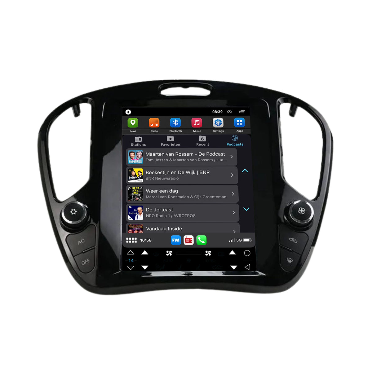 Nissan Juke CarPlay & Android Auto autoradio | 2010 t/m 2019 | Android 15 | Davilon | Groot scherm-5