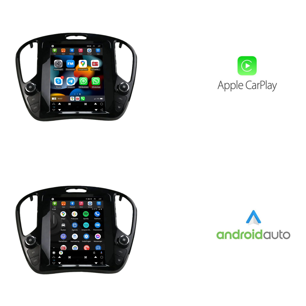 Nissan Juke CarPlay & Android Auto Autoradio | 2010 bis 2019 | Android 13 | Davilon | Großer Bildschirm