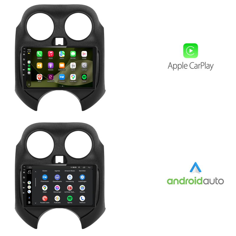 Nissan Micra | Android 13 | Autoradio | 2011 t/m 2016 | CarPlay & Android Auto-2