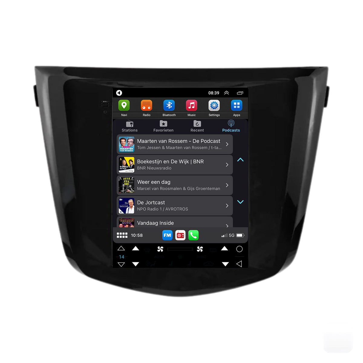 Nissan Qashqai CarPlay & Android Auto autoradio | 2014 t/m 2021 | Android 15 | Davilon-5