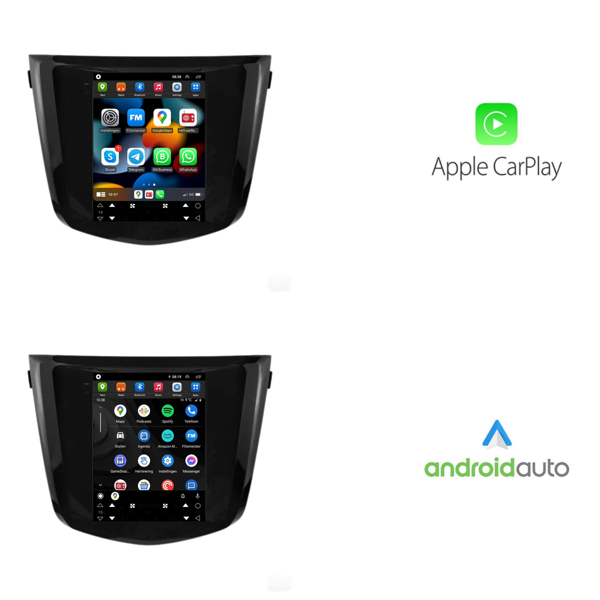 Nissan Qashqai CarPlay & Android Auto autoradio | 2014 t/m 2021 | Android 15 | Davilon-2