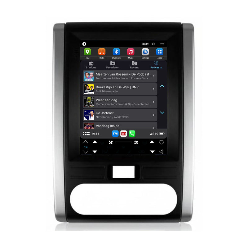 Nissan X-Trail CarPlay & Android Auto autoradio | 2008 t/m 2013 | Android 15 | Davilon | Groot scherm-4