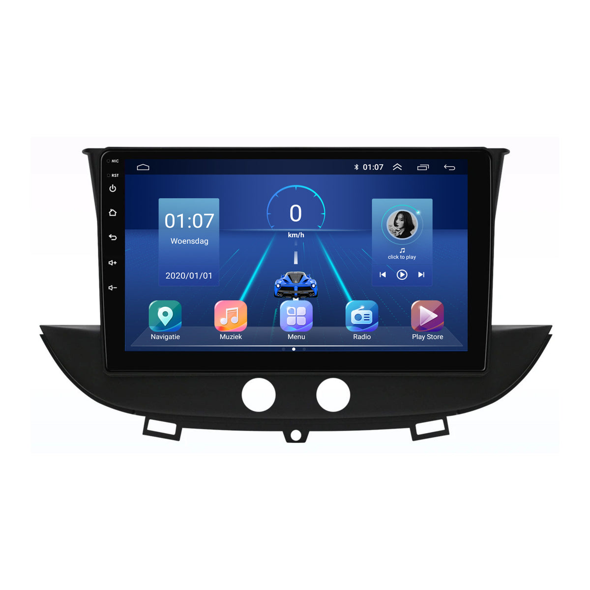 Opel Grandland X CarPlay & Android Auto autoradio | 2016 t/m 2020 | Android 15 | Davilon DVL-4567-7