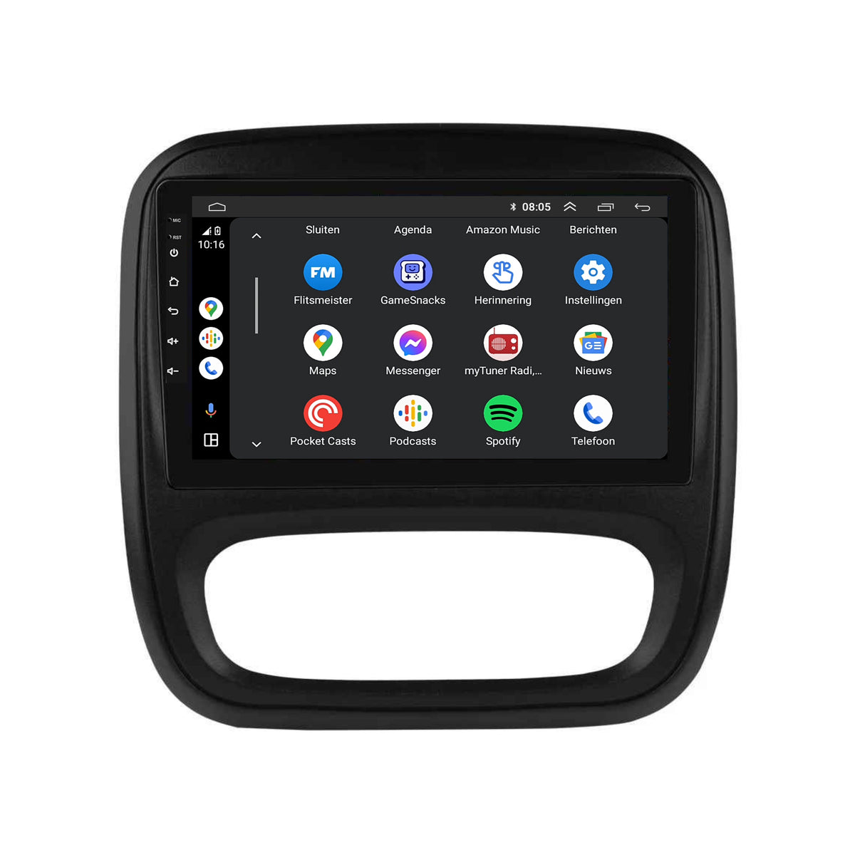 Renault Trafic 3 CarPlay & Android Auto autoradio | 2014 t/m 2021 | Android 15 | Davilon-3