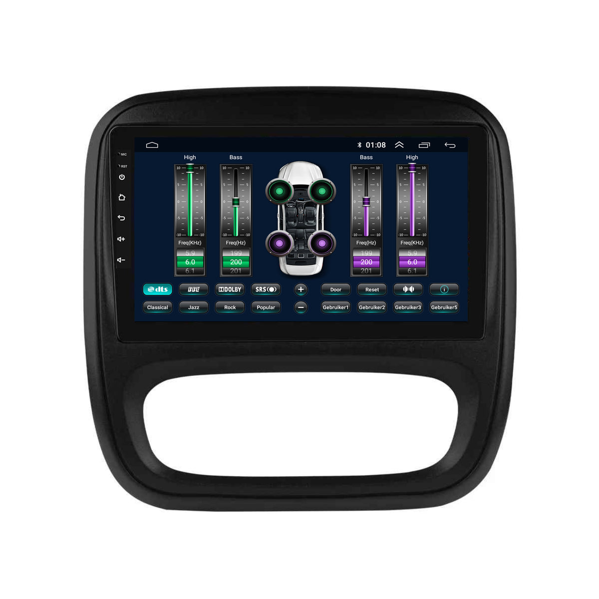 Renault Trafic 3 CarPlay & Android Auto autoradio | 2014 t/m 2021 | Android 15 | Davilon-7