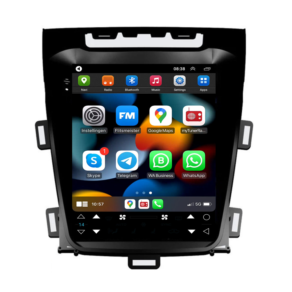 Opel Zafira C CarPlay & Android Auto Autoradio | 2012 bis 2016 | Android 13 | Davilon | Großer Bildschirm