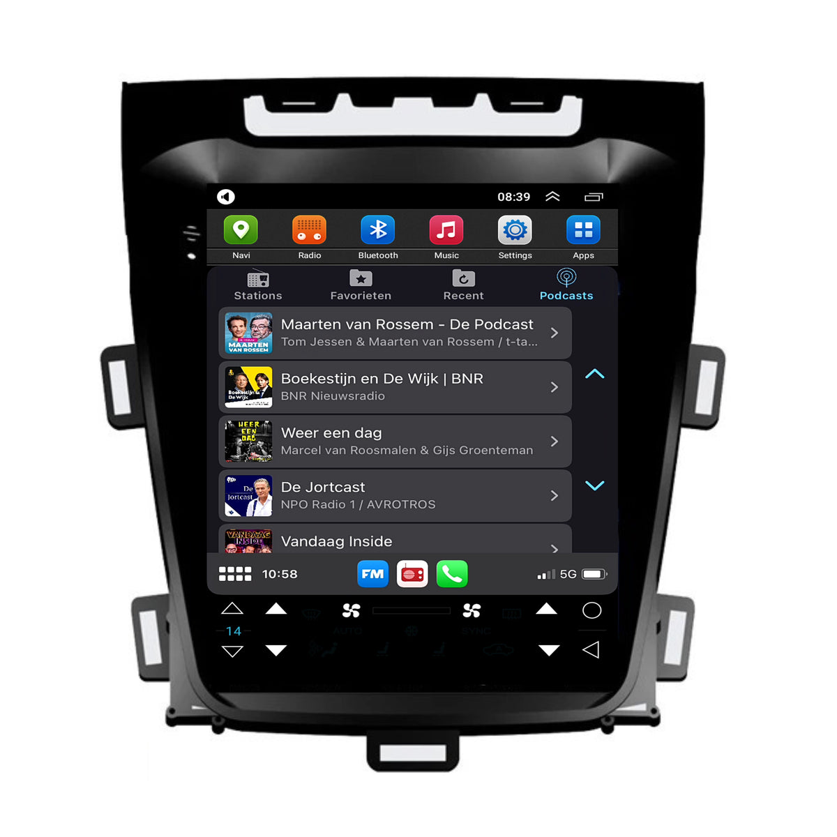 Opel Zafira C CarPlay & Android Auto autoradio | 2012 t/m 2016 | Android 15 | Davilon | Groot scherm-5