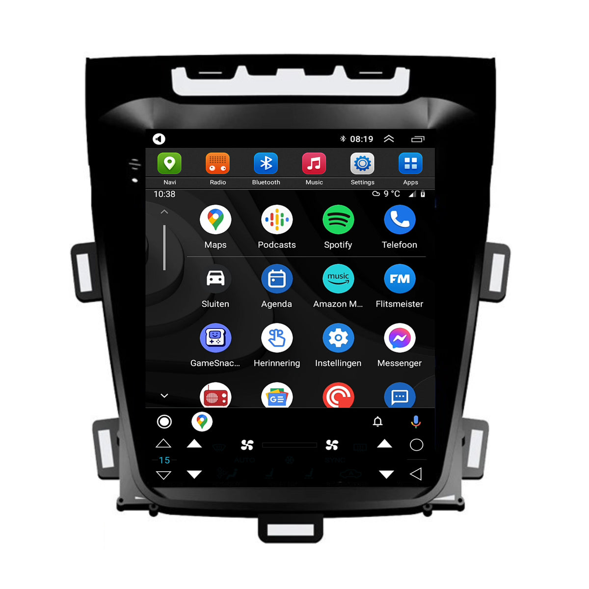 Opel Zafira C CarPlay & Android Auto autoradio | 2012 t/m 2016 | Android 15 | Davilon | Groot scherm-3