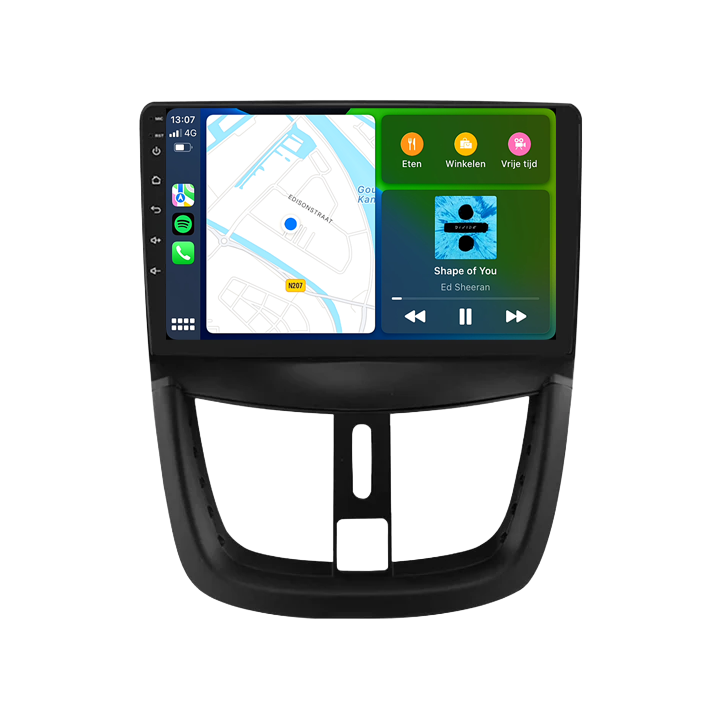 Peugeot 207 | 206+ | 207cc | Android 13 | Autoradio | 2006 t/m 2015 | CarPlay  & Android Auto-5
