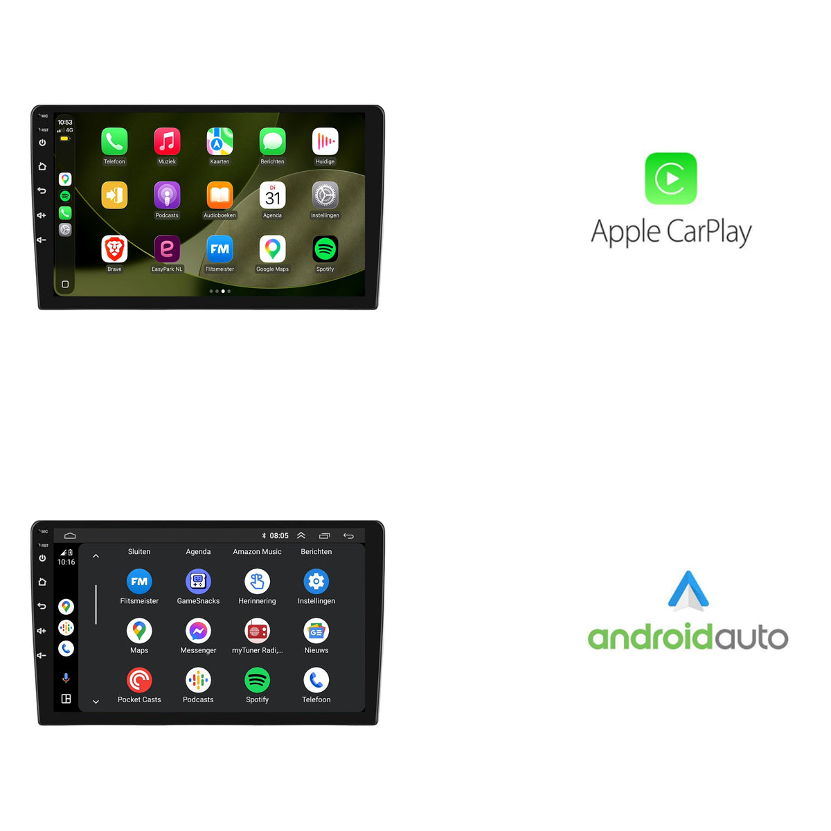 Peugeot 308 CarPlay & Android Auto car radio | 2013 to 2021 | Android 13 | Davilon