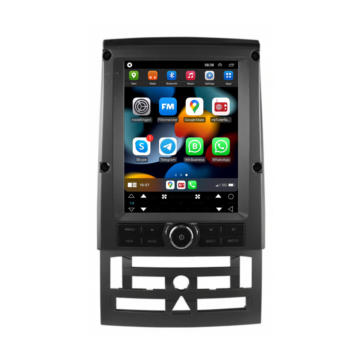 Peugeot 407 CarPlay & Android Auto Autoradio | 2004 bis 2011 | Android 13 | Davilon | Großer Bildschirm
