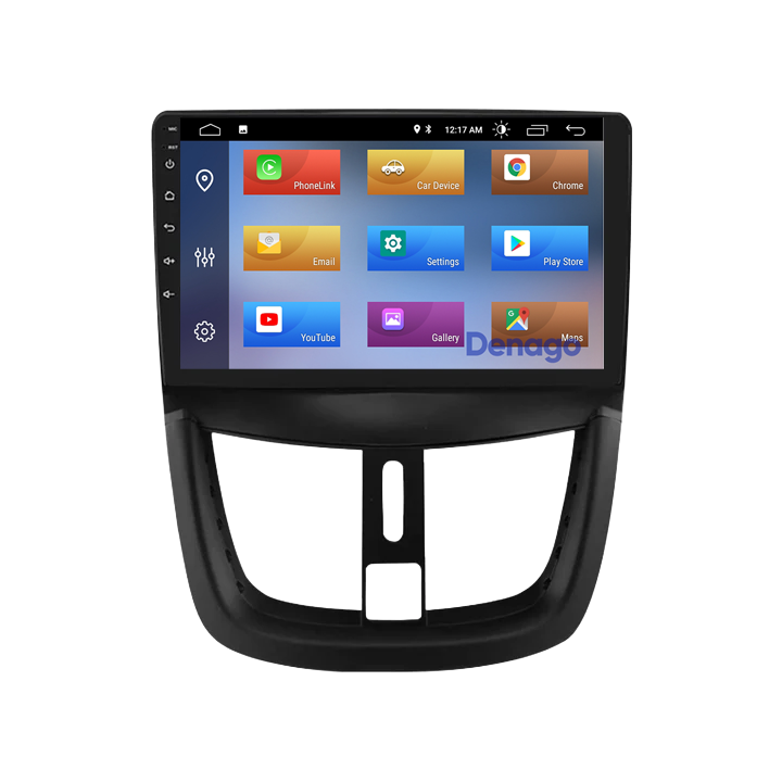 Peugeot 206+ CarPlay autoradio | 2009 t/m 2013 | Denago DNG-A398 | 9 inch | Android 13 | Draadloos CarPlay & Android Auto