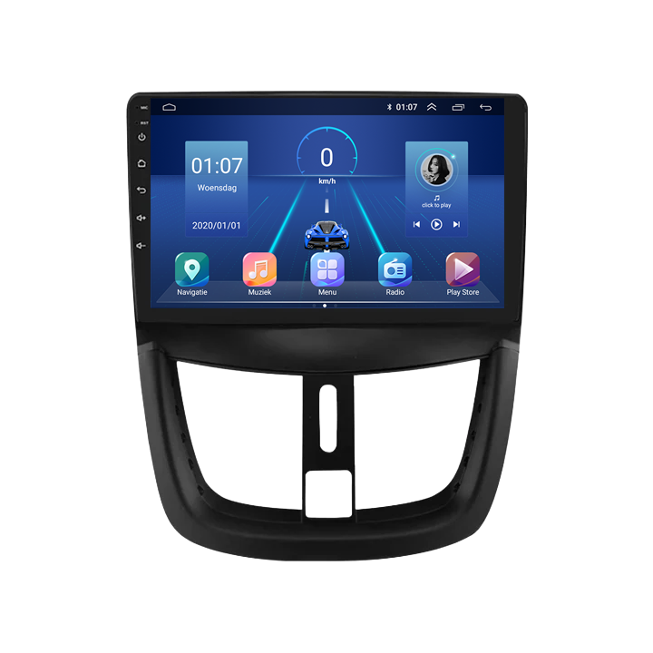 Peugeot 207 | 206+ | 207cc | Android 13 | Autoradio | 2006 t/m 2015 | CarPlay  & Android Auto-6
