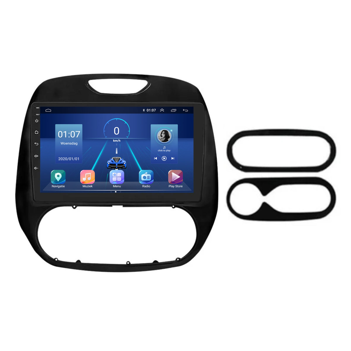 Renault Captur CarPlay & Android Auto Autoradio (R-Link) | Facelift 2017 bis 2019 | Android 13 | Davilon-6