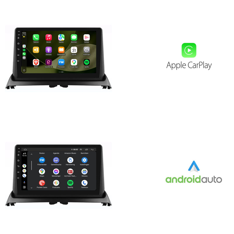 Renault Clio 2 | Android 13 | Autoradio | 2005 t/m 2012 | CarPlay & Android Auto-2