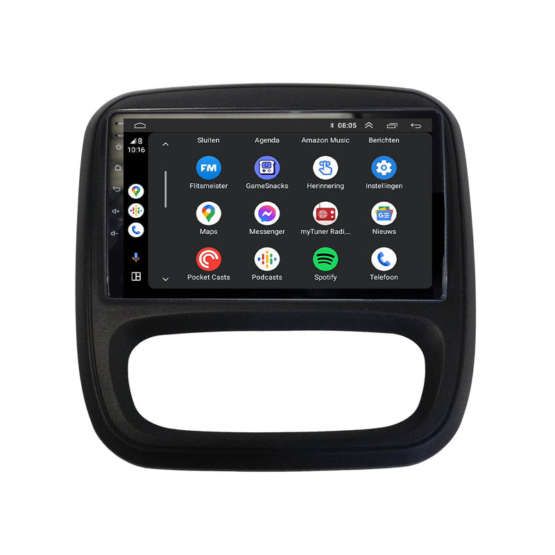 Radio samochodowe Renault Trafic z CarPlay i Android Auto | 2015–2021 | Android 13 | Davilon-3