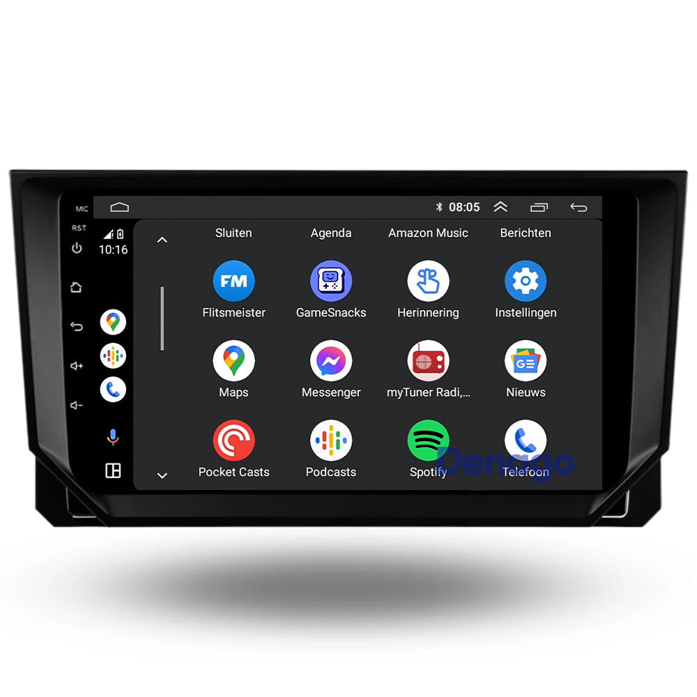 Seat Ibiza CarPlay autoradio | 2018 t/m 2026 | Denago DNG-A404 | 9 inch | Android 13 | Draadloos CarPlay & Android Auto-3