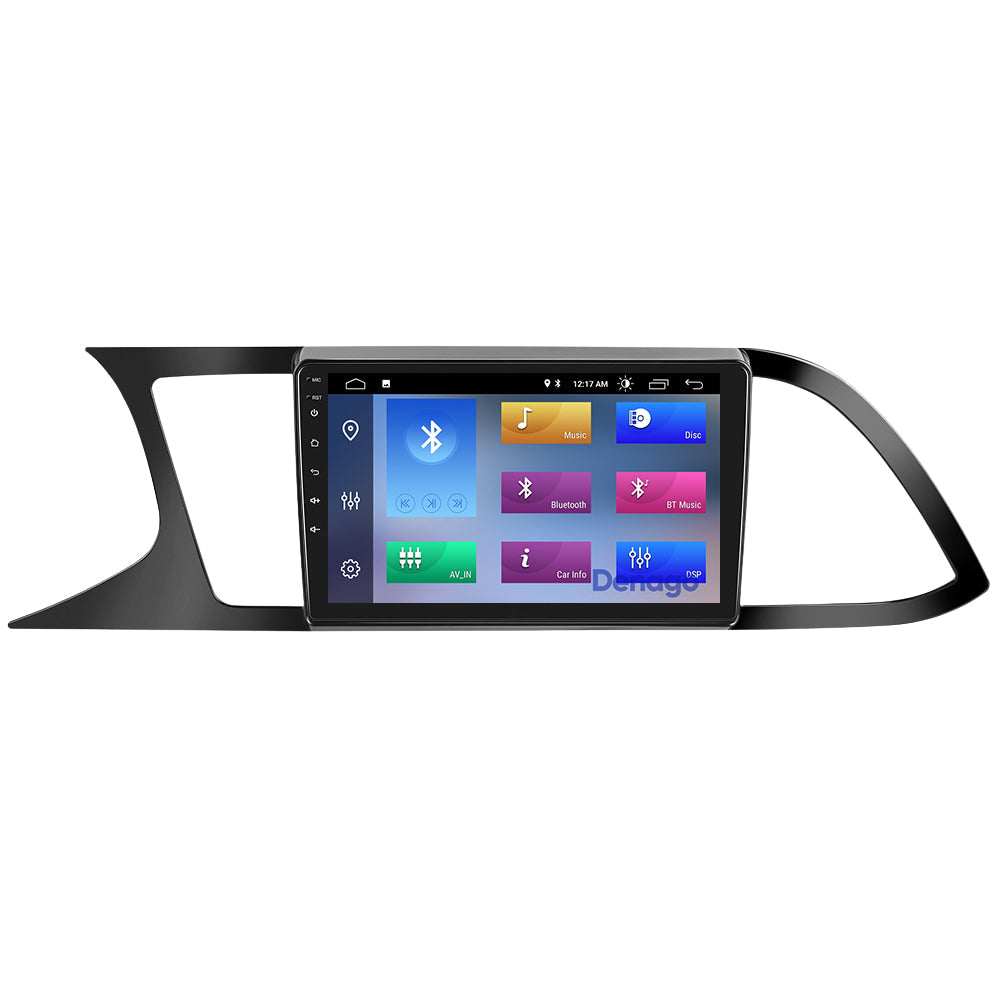 Seat Leon CarPlay autoradio | Matt Zwart | 2013 t/m 2020 | Denago DNG-A395 | 9 inch | Android 13 | Draadloos CarPlay & Android Auto