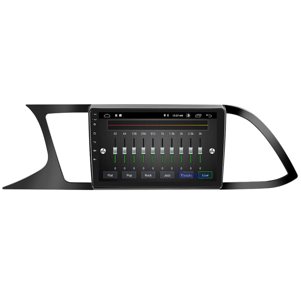 Seat Leon CarPlay autoradio | Matt Zwart | 2013 t/m 2020 | Denago DNG-A395 | 9 inch | Android 13 | Draadloos CarPlay & Android Auto