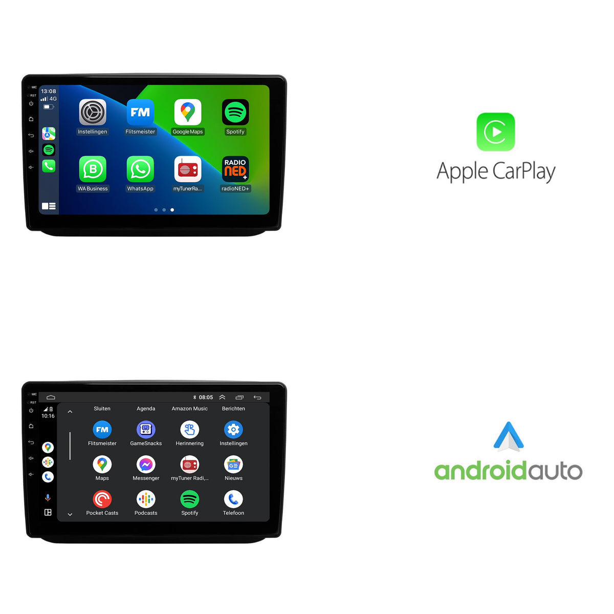 Skoda Fabia | Android 13 | Autoradio | 2007 t/m 2015 | CarPlay & Android Auto-2
