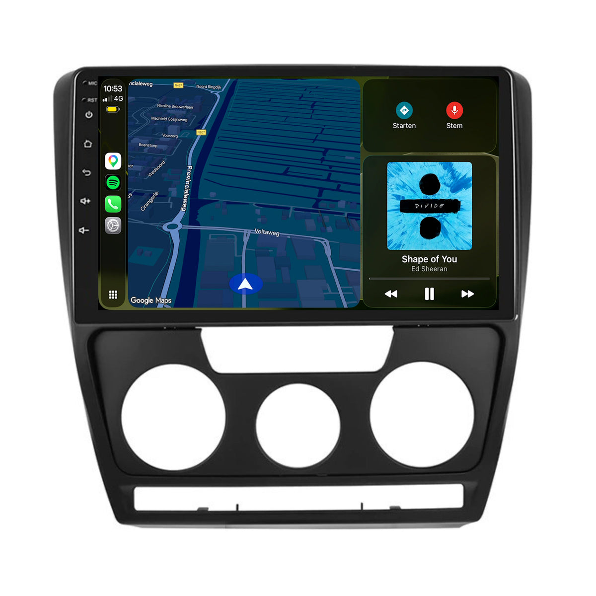 Skoda Octavia CarPlay & Android Auto car radio | 2007 to 2012 | Android 13 | Davilon-4