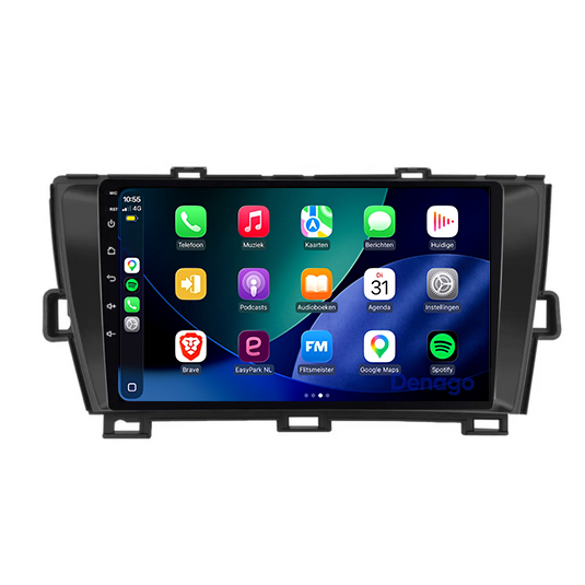 Toyota Prius CarPlay autoradio | 2009 t/m 2015 | Denago DNG-A397 | 9 inch | Android 13 | Draadloos CarPlay & Android Auto-1