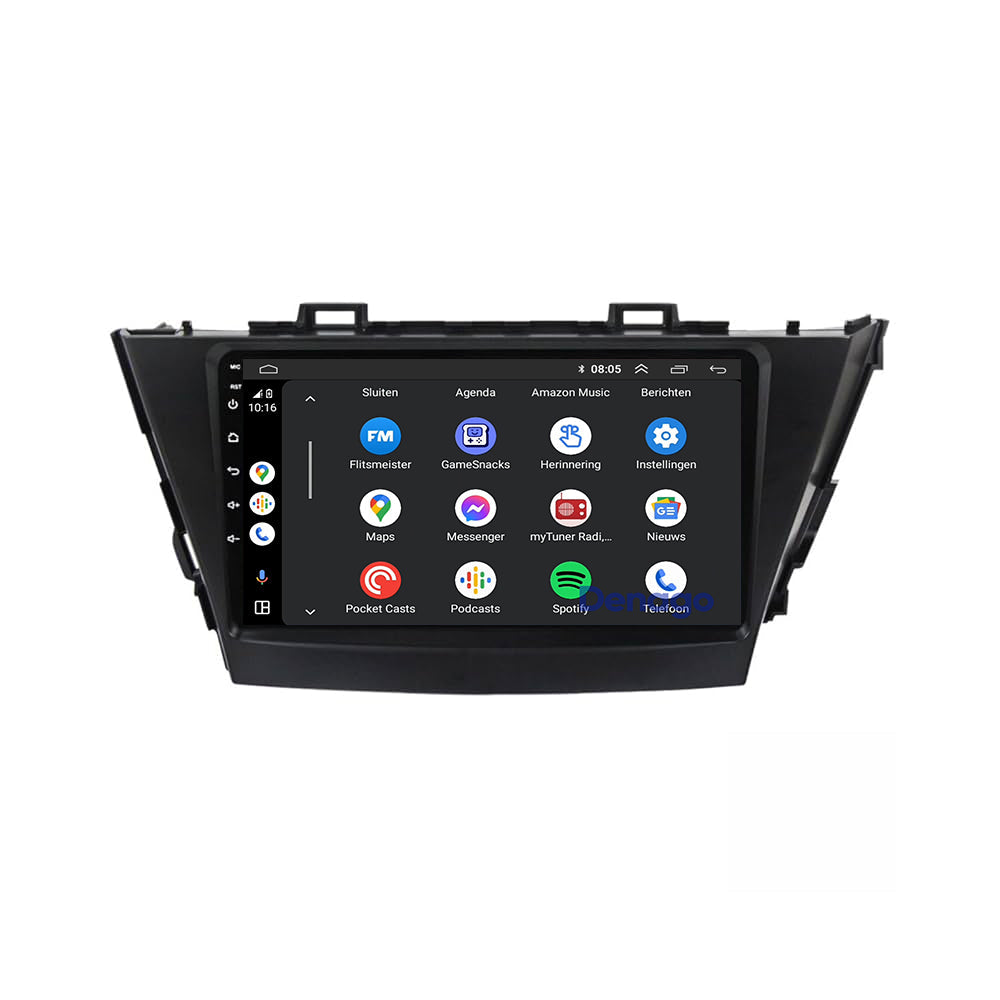 Toyota Prius Plus CarPlay autoradio | 2009 t/m 2015 | Denago DNG-A365 | 9 inch | Android 13 | Draadloos CarPlay & Android Auto-6