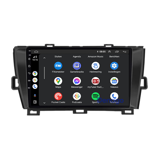 Toyota Prius CarPlay autoradio | 2009 t/m 2015 | Denago DNG-A397 | 9 inch | Android 13 | Draadloos CarPlay & Android Auto-4
