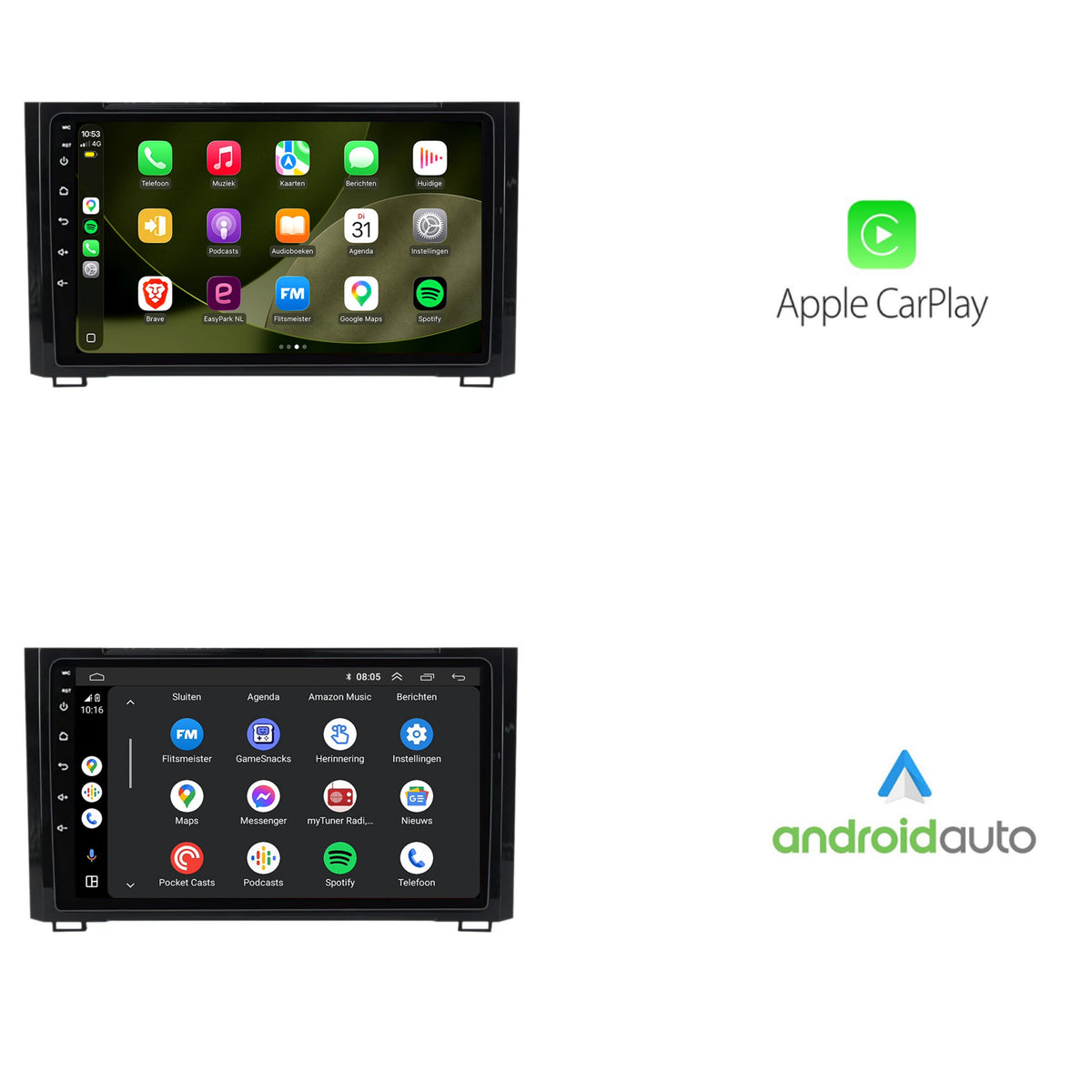 Toyota Tundra CarPlay & Android Auto autoradio | 2014 t/m 2021 | Android 15 | Davilon | Zwart-2