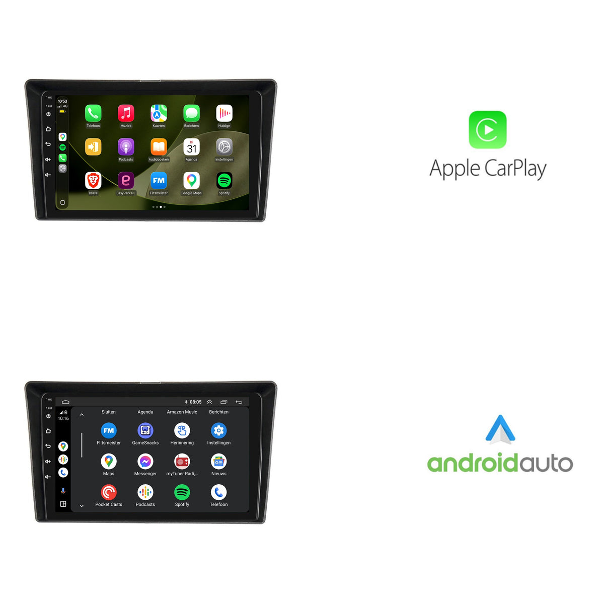 Toyota Verso CarPlay & Android Auto car radio | 2010 to 2016 | Android 13 | Davilon