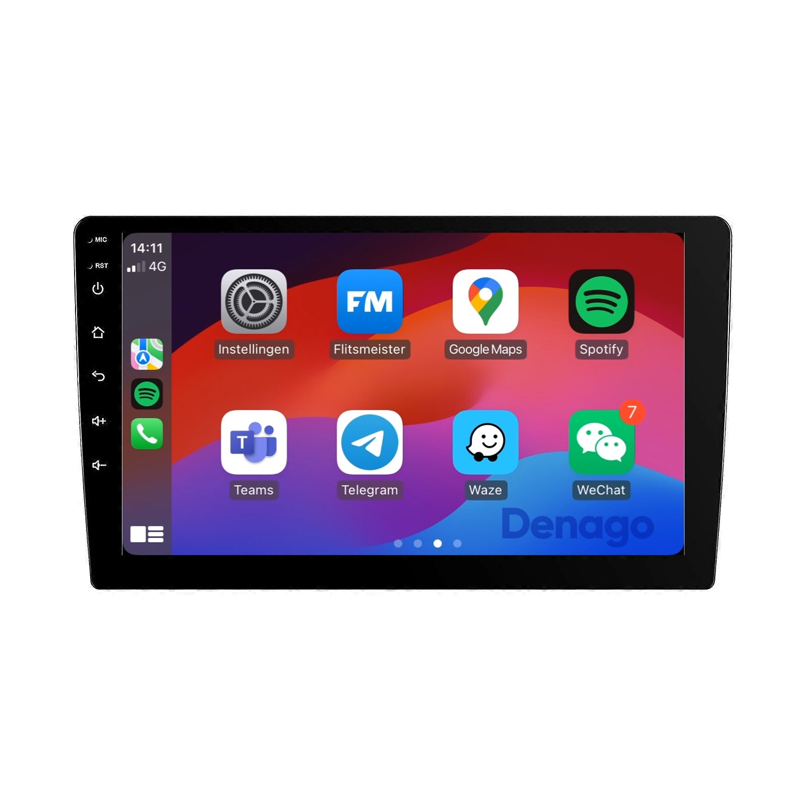 Toyota Yaris CarPlay autoradio | 1999 t/m 2005 | Denago DNG-A350 | 9 inch | Android 13 | Draadloos CarPlay & Android Auto