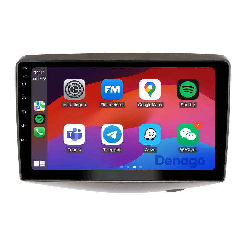 Toyota Yaris CarPlay autoradio Low versie | 1999 t/m 2005 | Denago DNG-A351 | 9 inch | Android 13 | Draadloos CarPlay & Android Auto-1