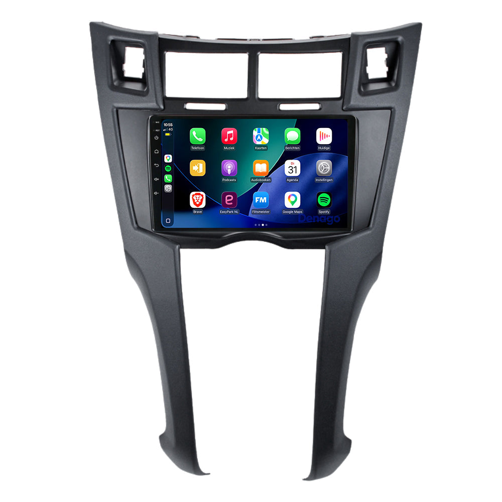 Toyota Yaris CarPlay autoradio | 2005 t/m 2012 | Denago DNG-A406 | 9 inch | Android 13 | Draadloos CarPlay & Android Auto