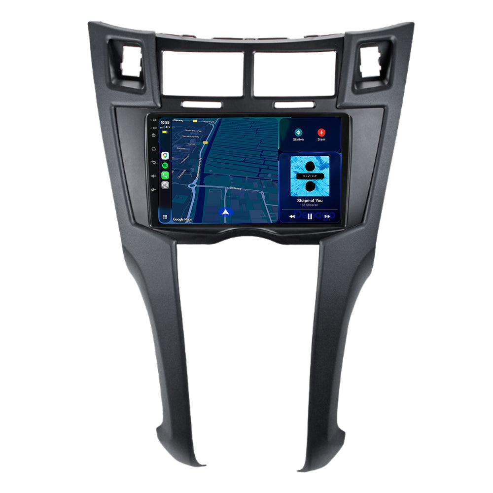 Toyota Yaris CarPlay autoradio | 2005 t/m 2012 | Denago DNG-A406 | 9 inch | Android 13 | Draadloos CarPlay & Android Auto